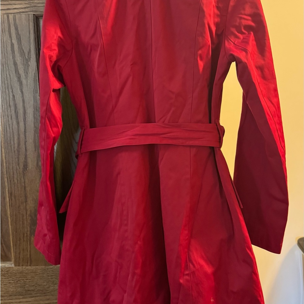 Stylish Red Trench Coat